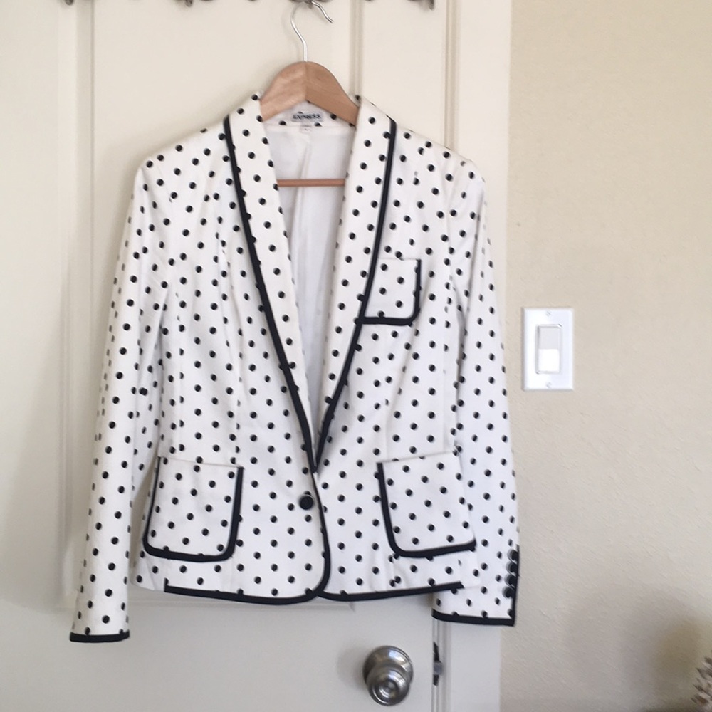 Polka dot Express suit jacket